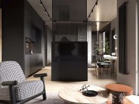 工業(yè)風格別墅室內裝修裝飾效果展示-1015-03